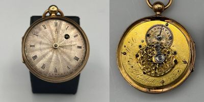 Frères ROCHAT, vers 1820-1830, Montre de poche en or jaune 7…