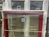 a picture of a window that has been wrapped in plastic