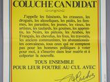 a yellow poster with a picture of a man holding a tennis racquet