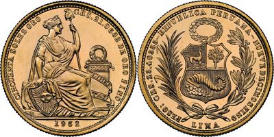 a gold coin with a woman sitting on top of it