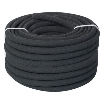 a black hose with white pips on a white background