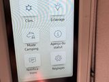 a screen on the back of a car seat