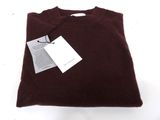brown t - shirt with tag on white background with white tag