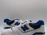 the new balance shoes are white and blue with black accents