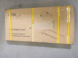 a cardboard box with a drawing of a carton on it