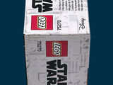 a box that has a lego star wars vehicle in it