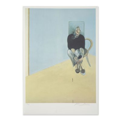 an image of a painting of a man sitting in a chair