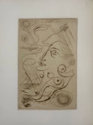 an image of a drawing of a woman ' s face on a piece of paper
