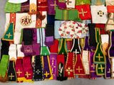 many different types of cloths that are on display