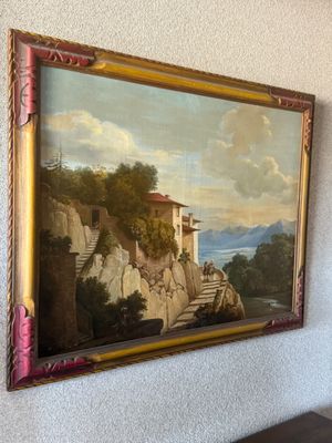 une photo d'un tableau accroché au mur