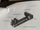 a piece of paper that has a picture of a machine on it
