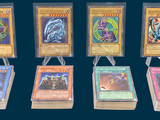 cinq types de cartes différents exposés en rangée