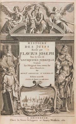 a black and white image of a book with an angel above it