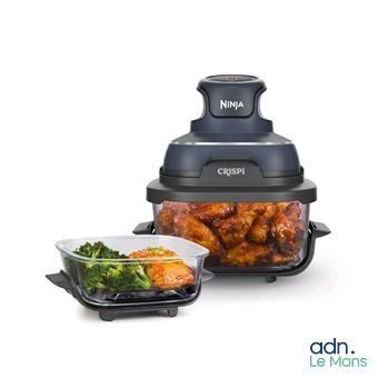 une photo représentant un robot ménager et un saladier rempli d'aliments