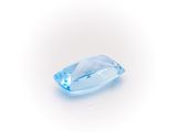 a blue topazte gems on a white background