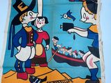 french poster of a pirate and a sailor on the beach