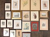 de nombreuses photos encadrées représentant des personnes et des animaux accrochées au mur