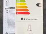 an energy label on the back of a refrigerator door