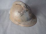 a helmet that is sitting on a table