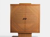 an image of a wooden cabinet with two doors and two drawers