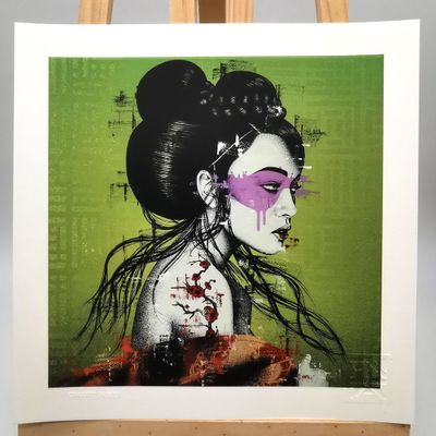 Findac - Okurimono Gicle (impression pigmentaire) avec verni…