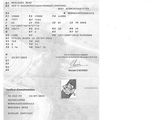 a black and white photo of a document with a picture of a man in a boat