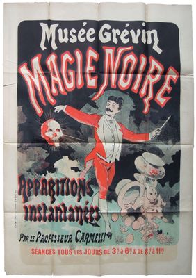 une affiche présentant la magie de « Magic Noire » à Paris