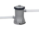 une pompe à eau grise et noire sur fond blanc