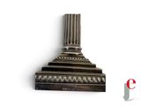 an image of a silver candle holder on a white background