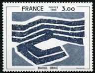a stamp with a picture of a wave on it