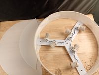 Plafonnier rond en tissu LQWELL (photo 2)