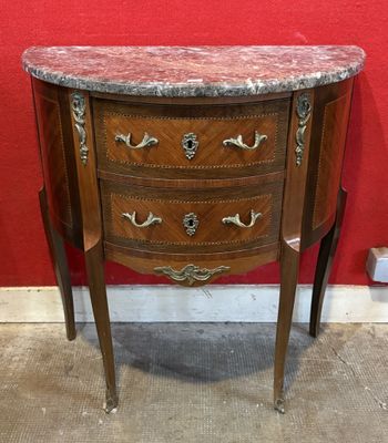 Commode sauteuse de style Transition en bois et placage de b… - Photo 1