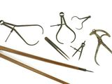 a lot of tools that are laying out on the table