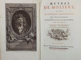 an old book with a picture of a man on it