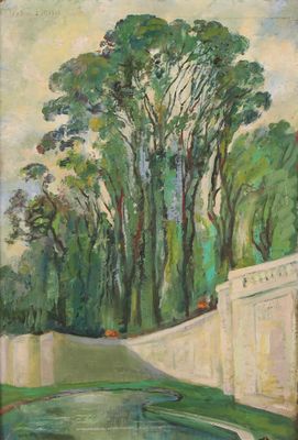 Claudius DENIS (1878-1948) Le jardin du Luxembourg