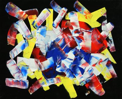 Robert PAILLARD (école contemporaine). Explosition. Acryliqu…