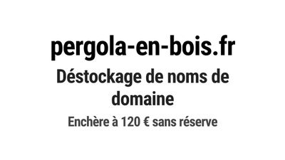 Nom de domaine pergola-en-bois.