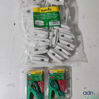 two clips of electrical wire in a bag on a table