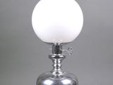 an image of a lamp with a white glass shade on it