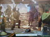 a picture of a star wars scene on the tv screen