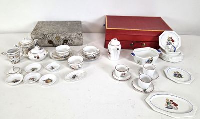 a table that has a lot of dishes and cups on it
