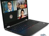 Le Lenovo ThinkPad X1 est un ordinateur portable doté d'un grand écran sur lequel apparaissent deux personnes.