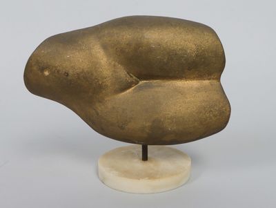an image of a bronze sculpture of a bird on a marble base