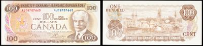 deux photos d'un billet de banque canadien sur lequel figure l'image d'un homme