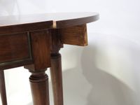 Grande table circulaire en bois lamellé et placage façon aca… (photo 4)