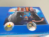 a blue box with a picture of a pirate ship on it