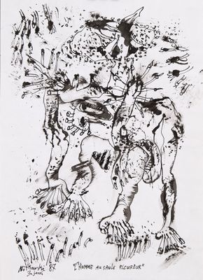 Stani Nitkowski (1949-2001) L'Homme au saule pleureur 1987 E…