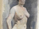 an image of a painting of a naked woman on a piece of paper