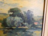 a picture of a painting on the wall of a room