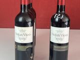 plusieurs bouteilles de vin sont alignées sur une table